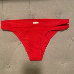 Red target swim bottoms. Small